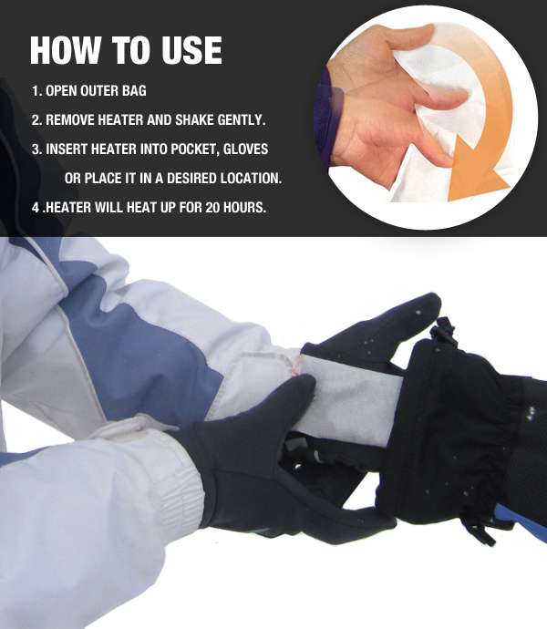 How to use hand warmer packets